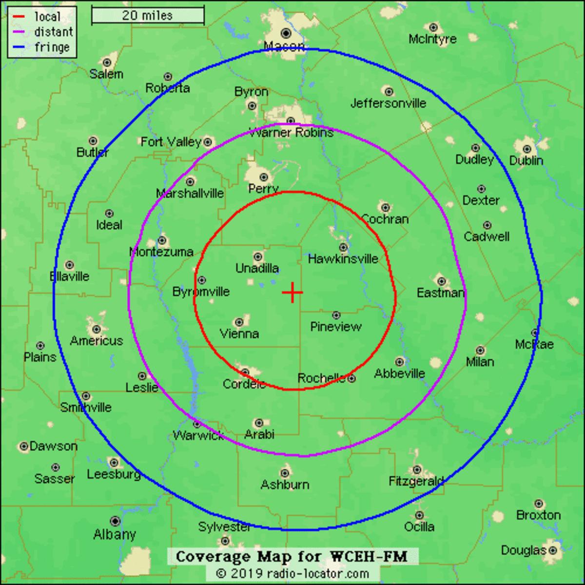 98.3 FM Pinehurst - Coverage Area